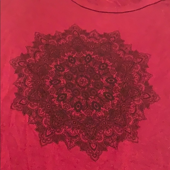 Dark Red, Mandala Shirt - Picture 2 of 5